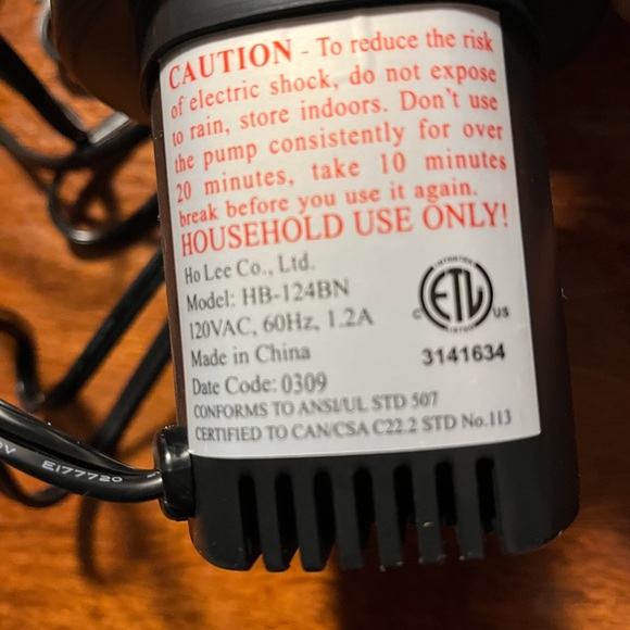 EUC Greatland 129-volt AC Electric Air Pump (KC) - Picture 4 of 4